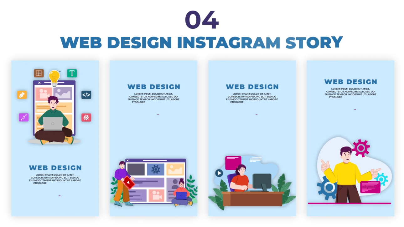Web Design Development Instagram Story