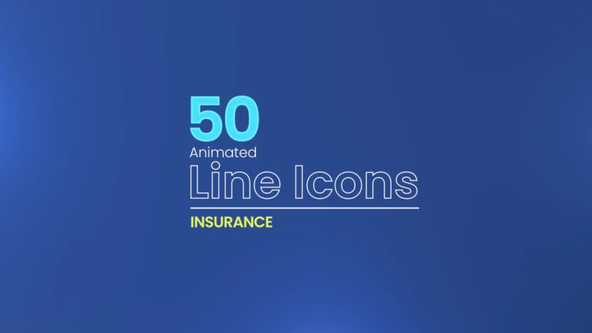 50 Animated Insurance Line Icons