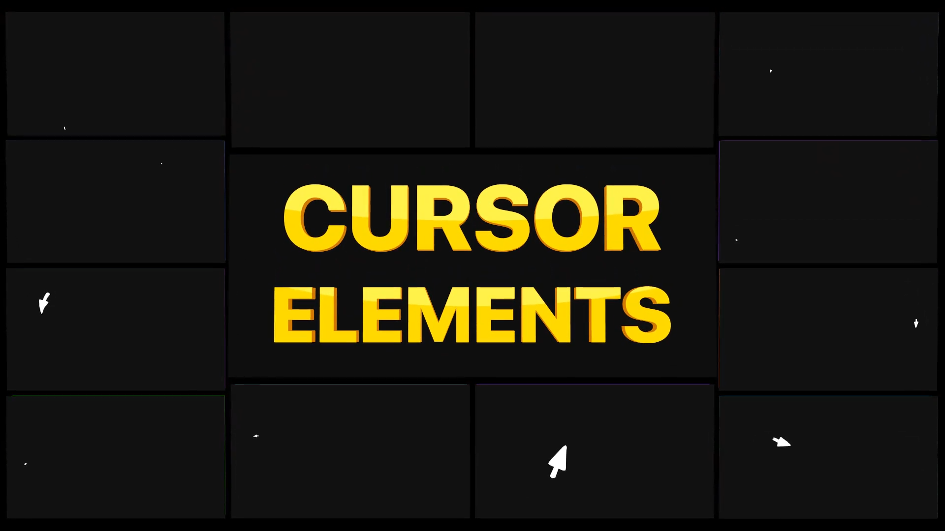 Cursors Elements | After Effects | ุนุงูู
ูู
