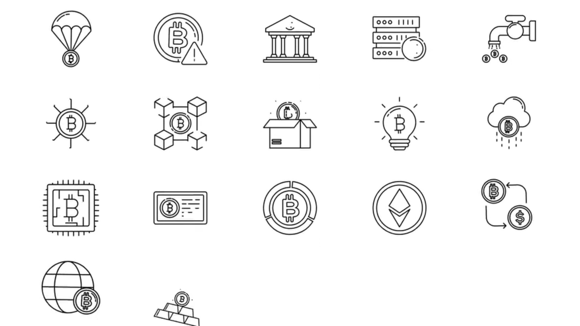 video-capture-2.37seg-2000 Crypto Currency Line Icons