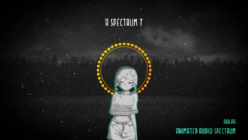 Animated Audio Spectrum Music Visualizer