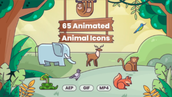 65 Animated Animal Icons