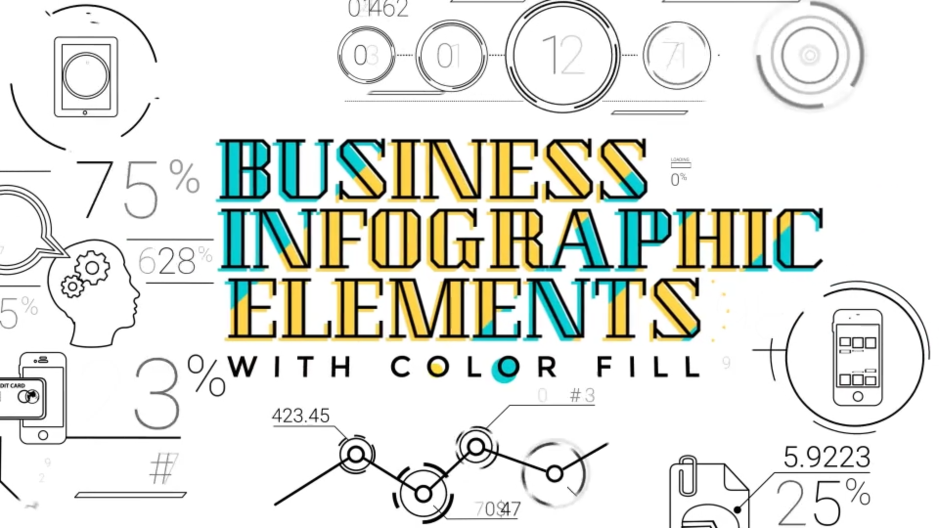 30 Line Infographic Elements