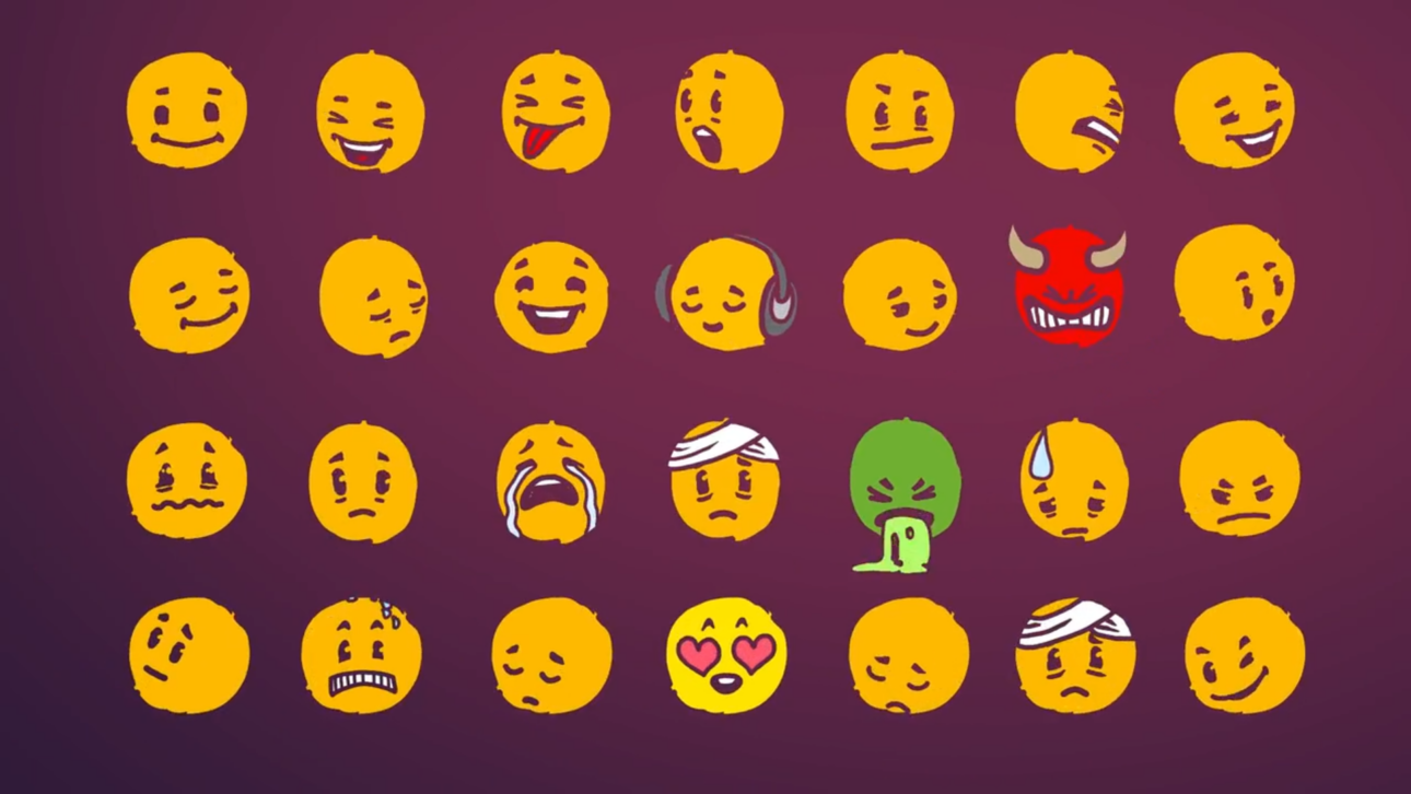 Social Media Reactions Hand Drawn Kit