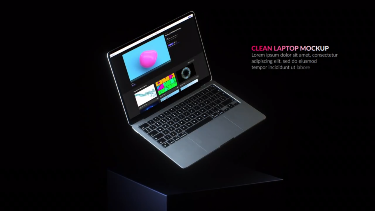 Clean Laptop Mockup