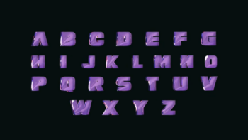 video-capture-9.77seg-5307 Iridescent 3D Typeface