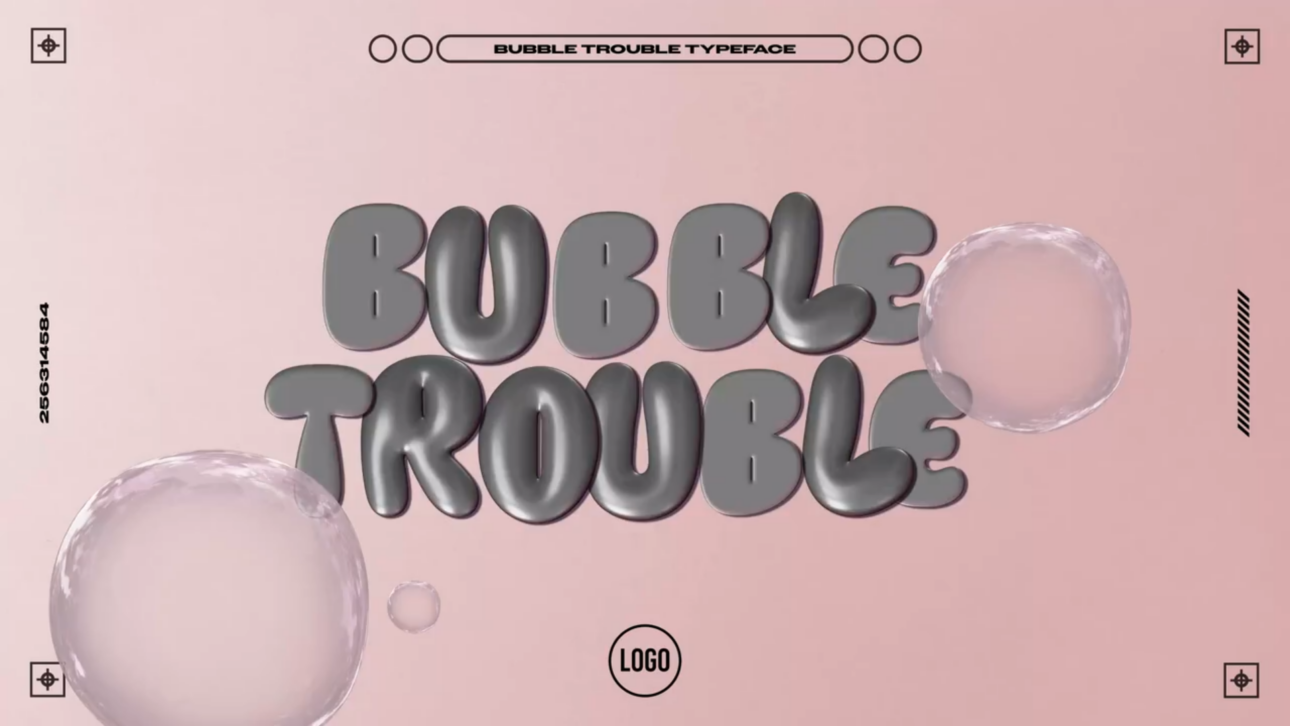 Bubble Trouble Typeface