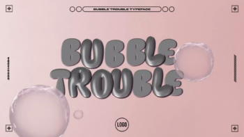 Bubble Trouble Typeface