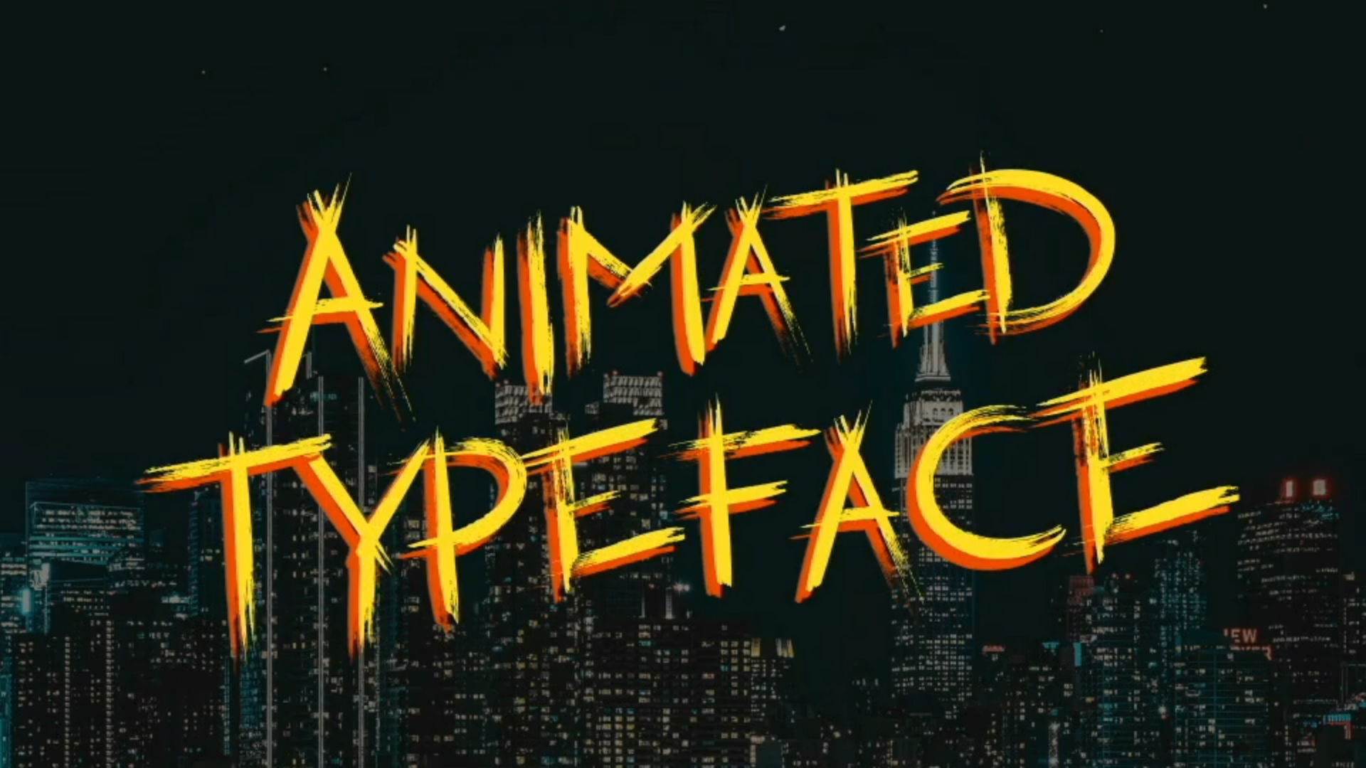 Anarchy Animated Typeface