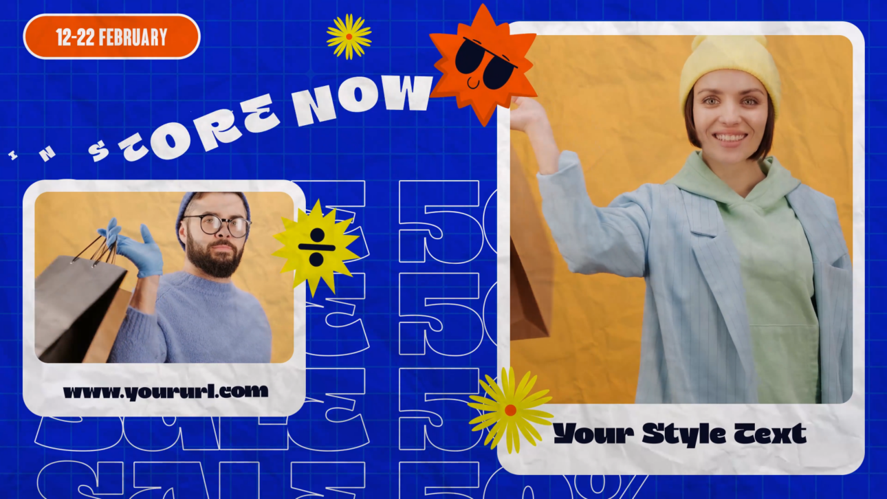 Torn Paper Fashion Sale Slideshow