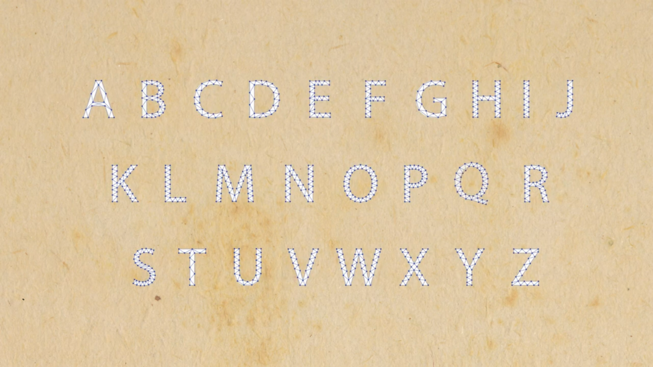 Beams & Points Alphabet