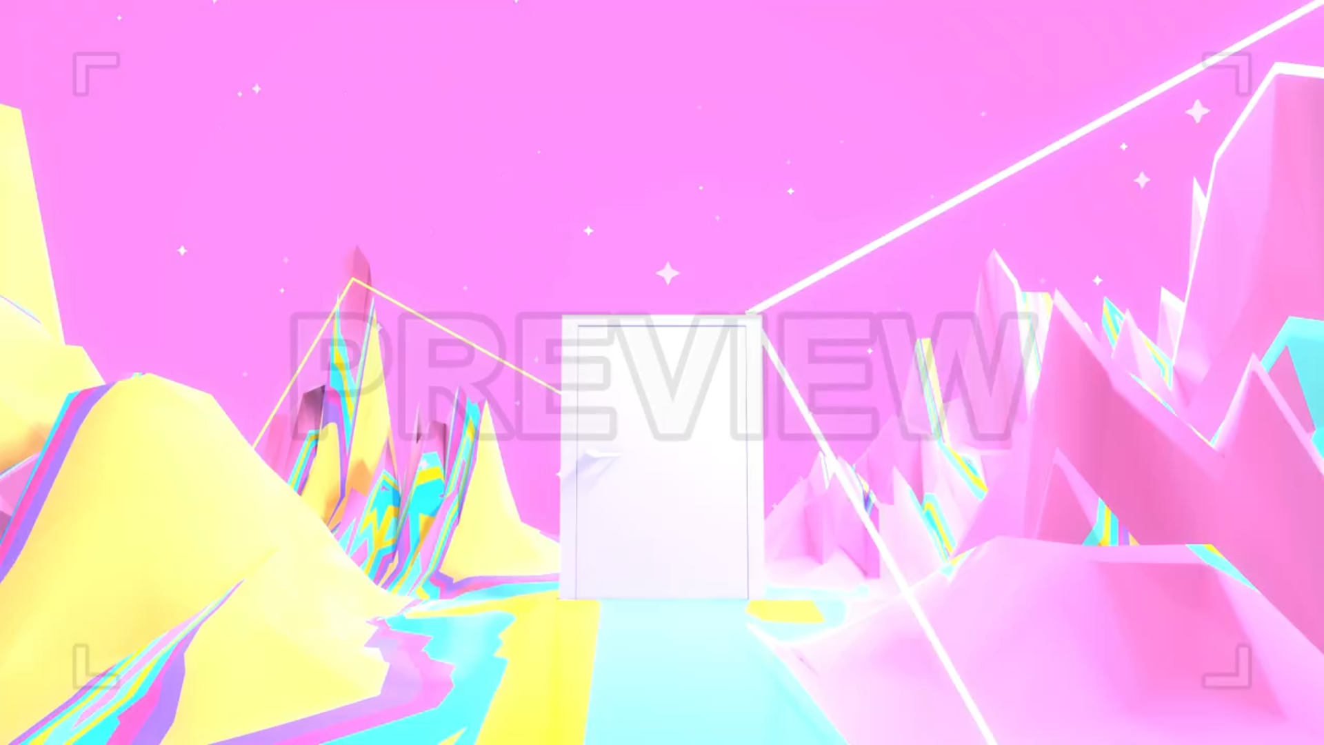 Rainbow World With Mysterious Door Loop