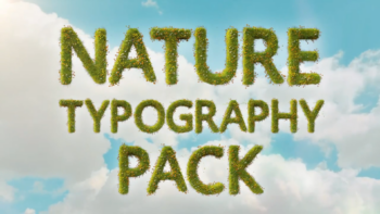 Nature Typography Pack