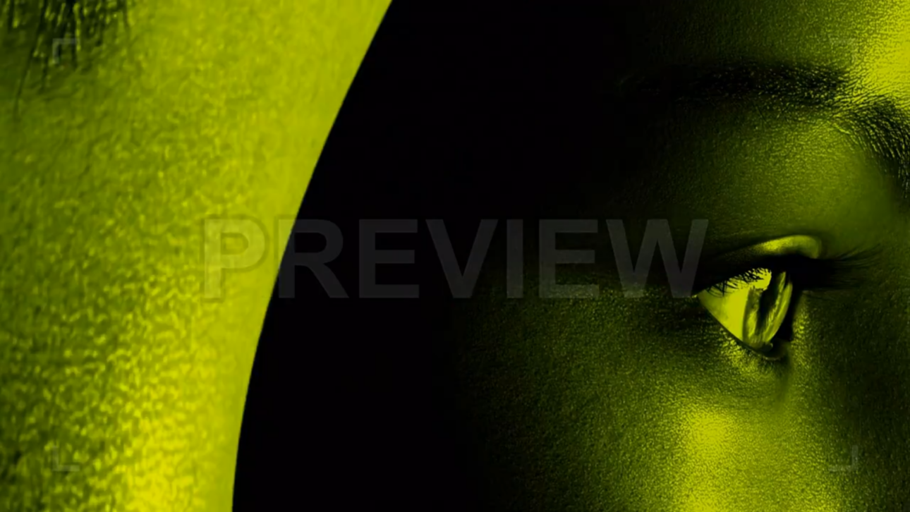 Humanoid Eyes In Neon Light Loop