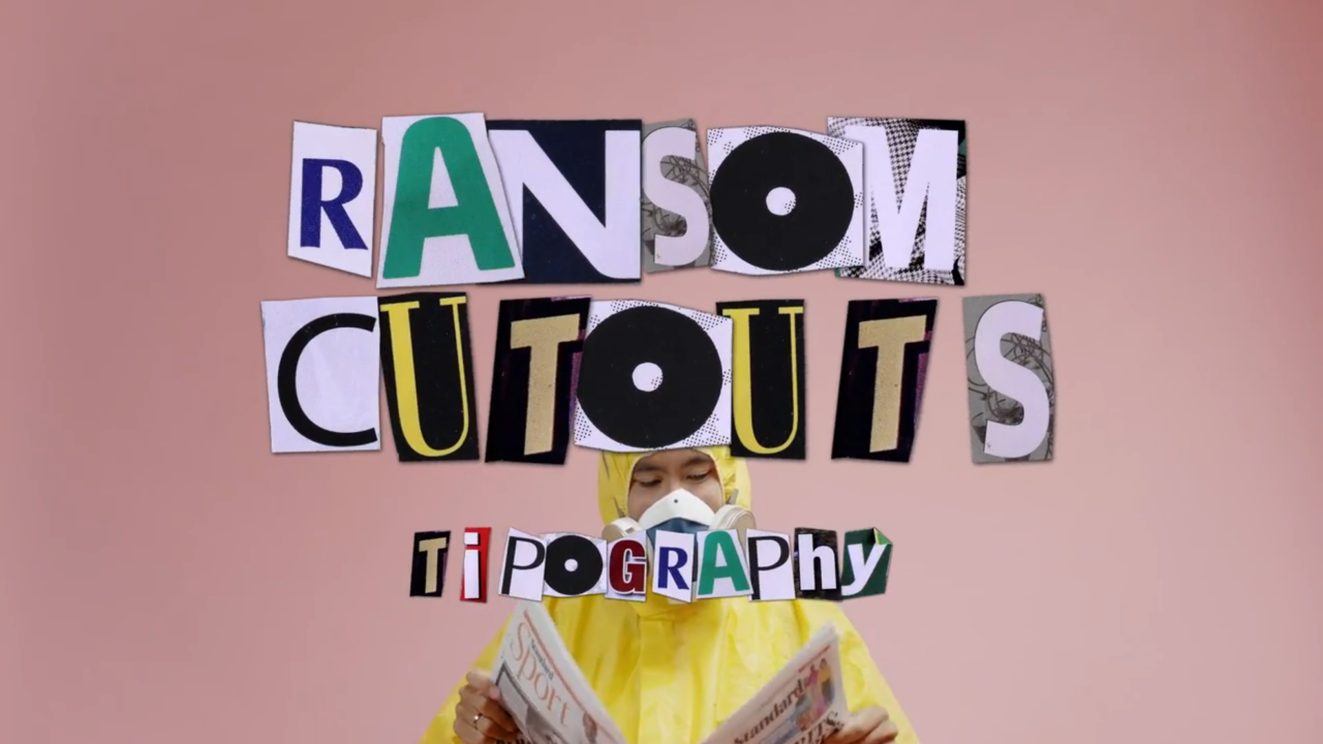 Ransom Cutout Typography