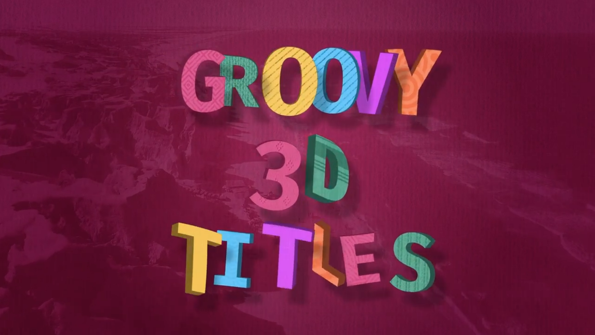 Groovy 3D Titles