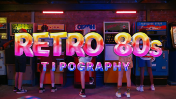 Retro 80s Typography Pack
