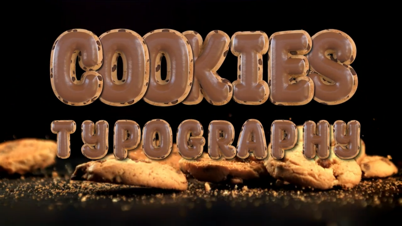 Chocolate Cookies Text Template