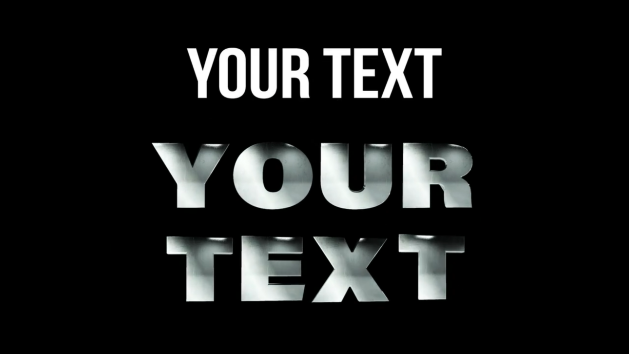 Action Metal Typography