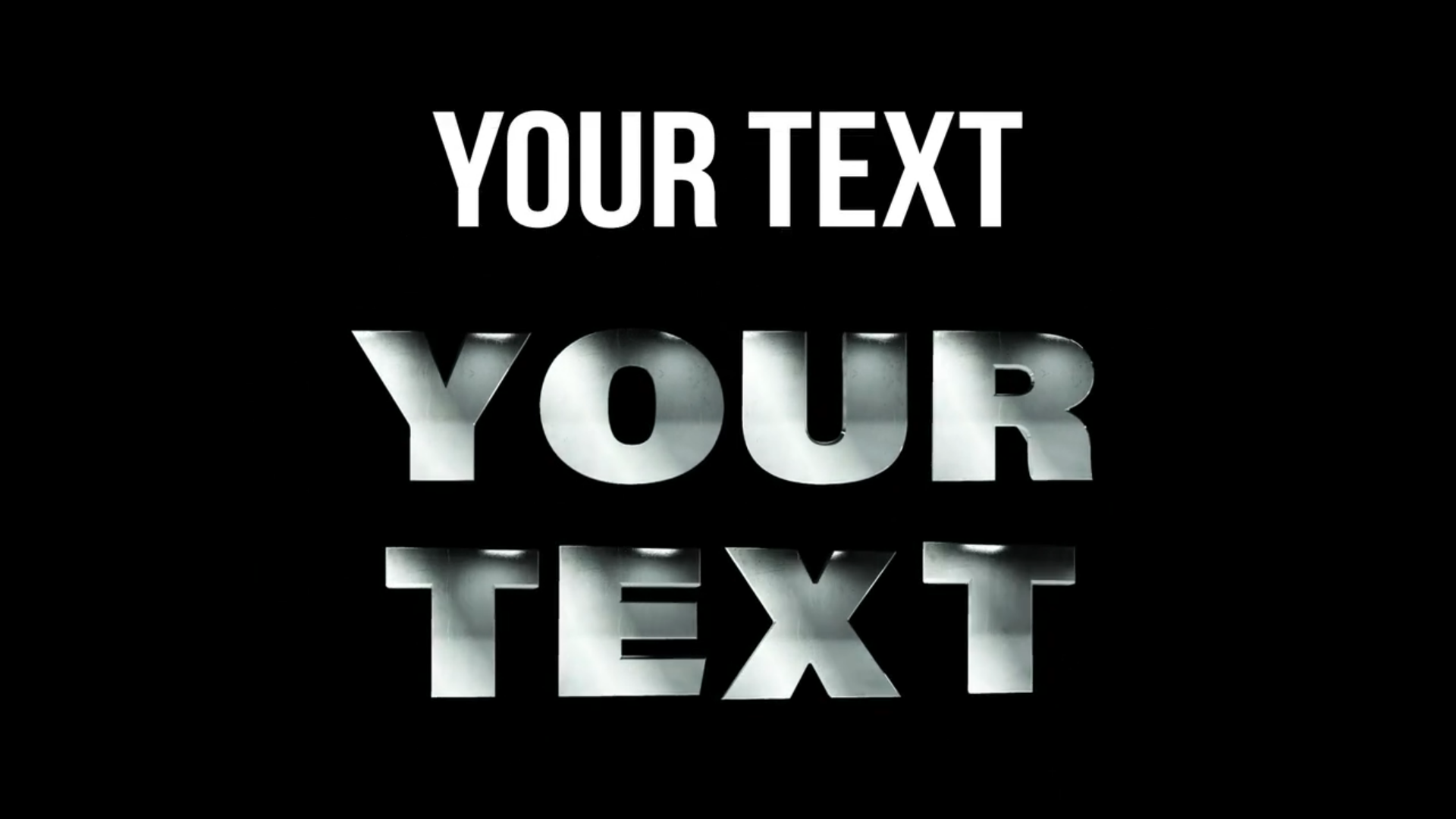 Action Metal Typography