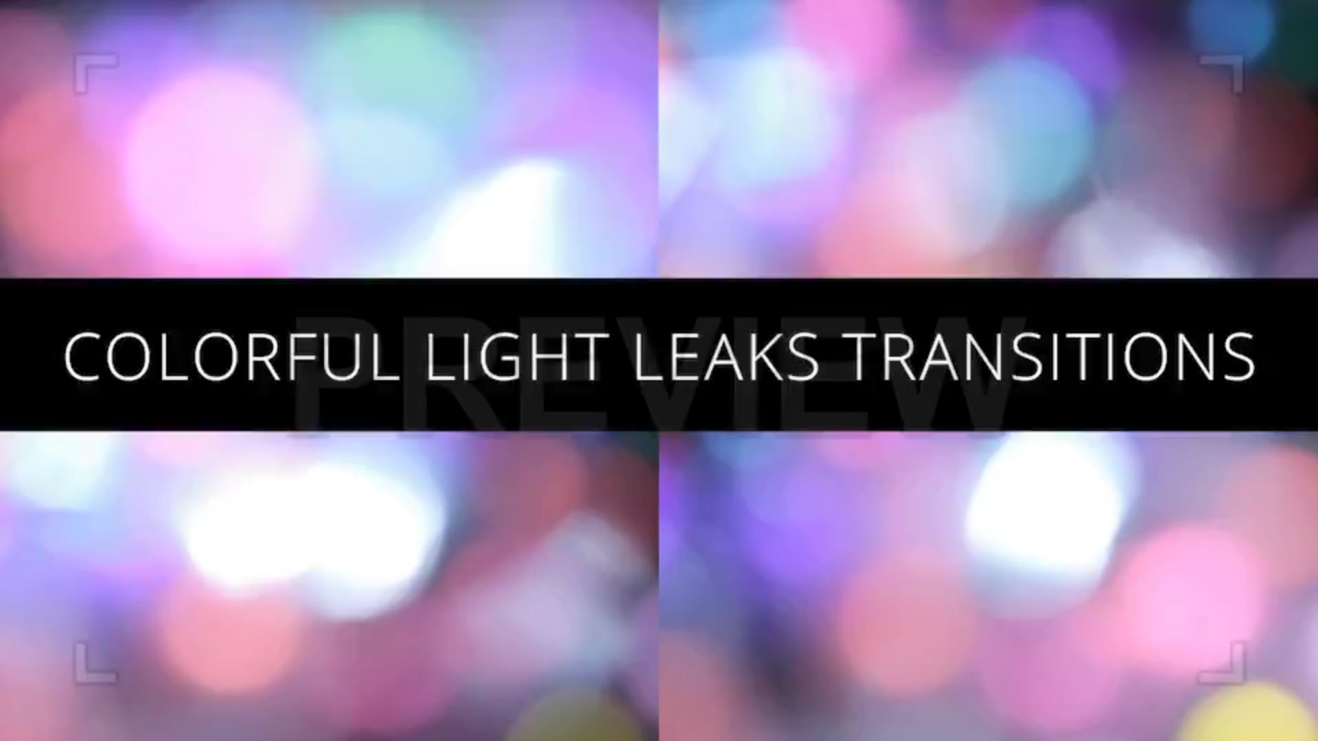 Colorful Light Leak Transitions Pack