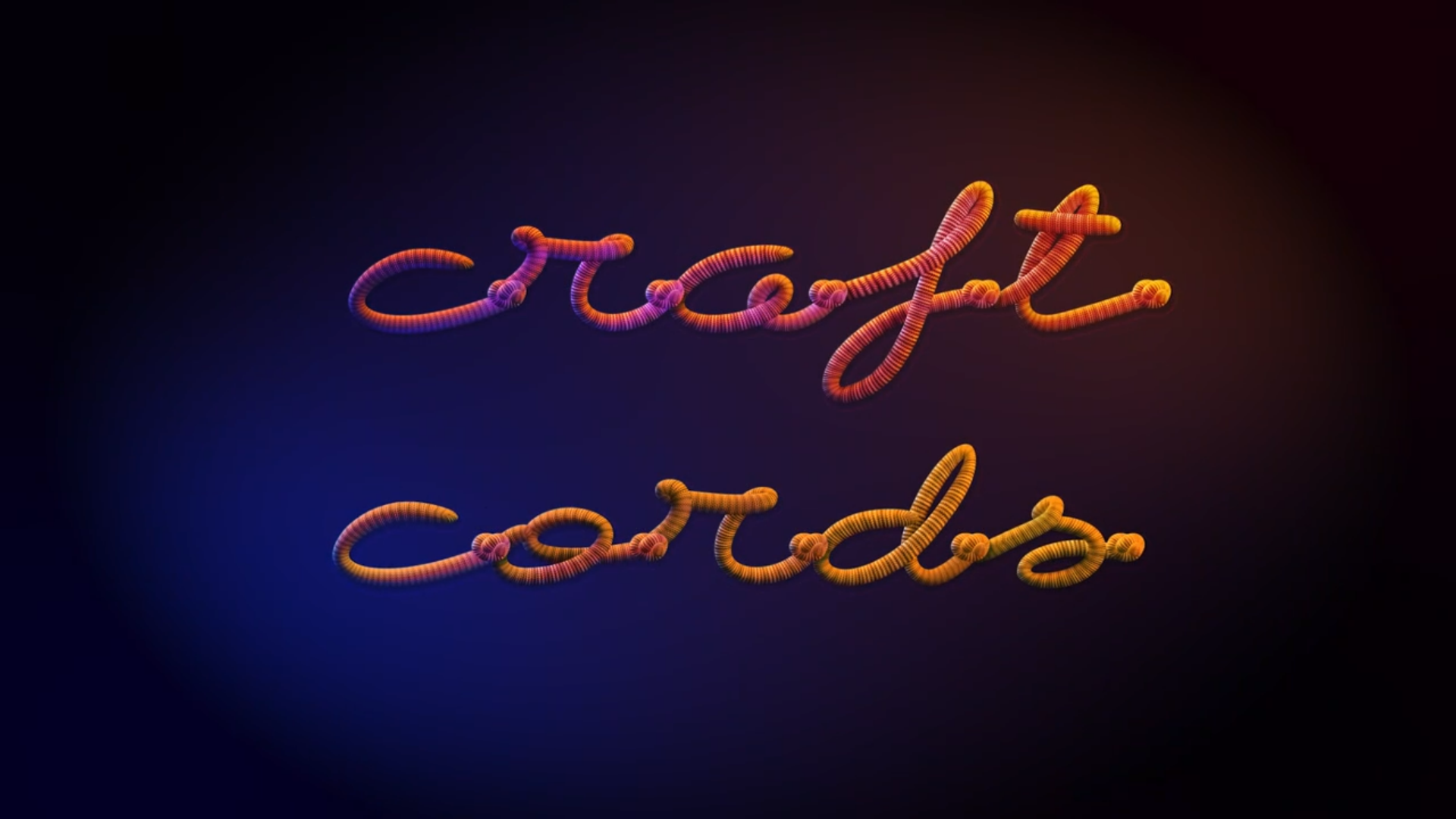 Craft Cords - Typography Template