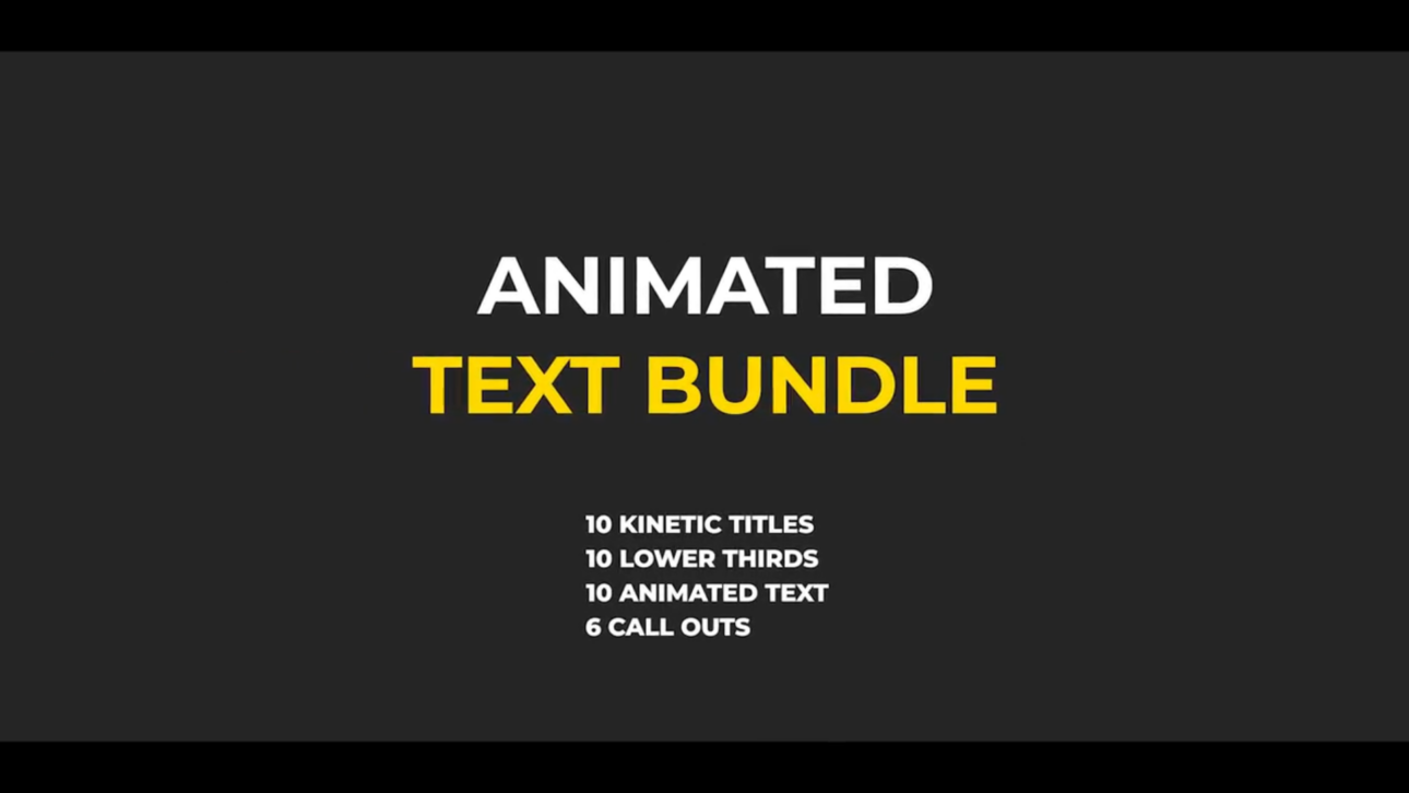 Animated Text Bundle