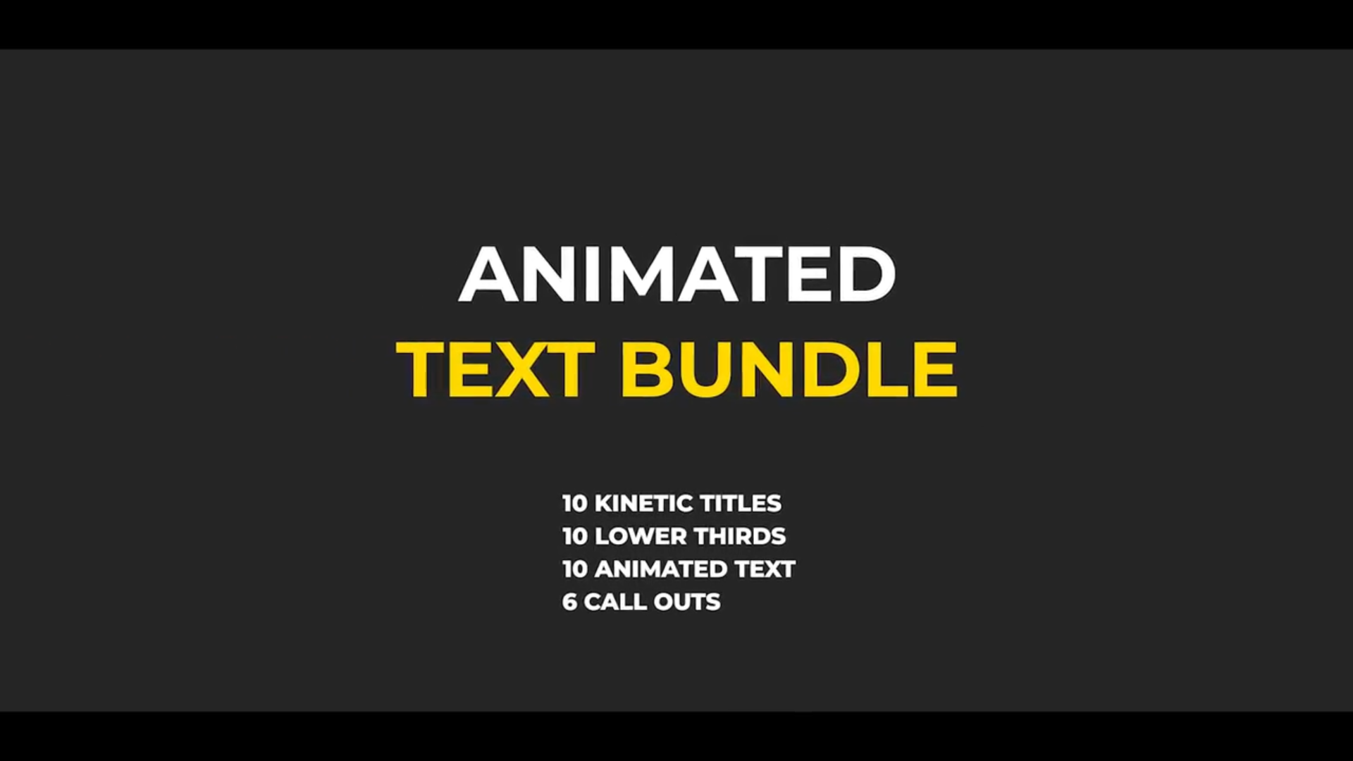 Animated Text Bundle