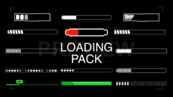 Pack Of 2D Loading Bar On Alpha