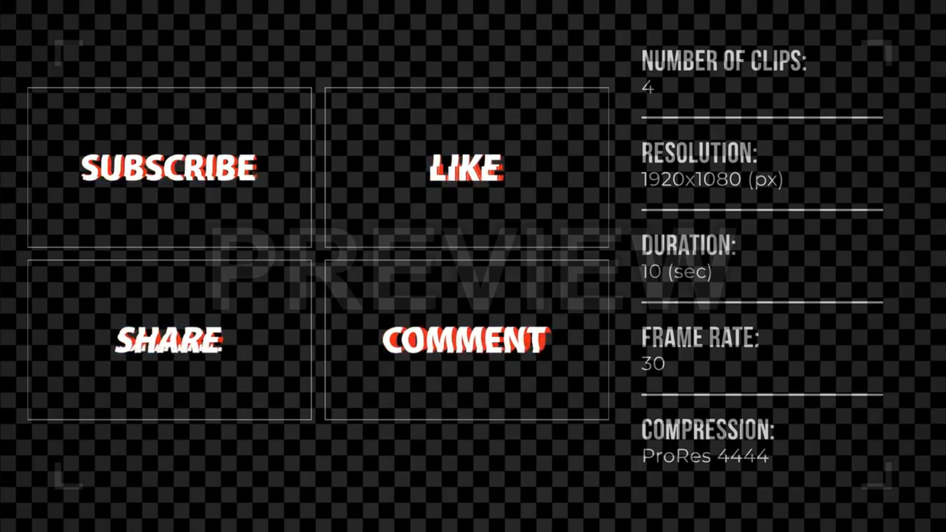 Pack Of Op Art Social Media Elements