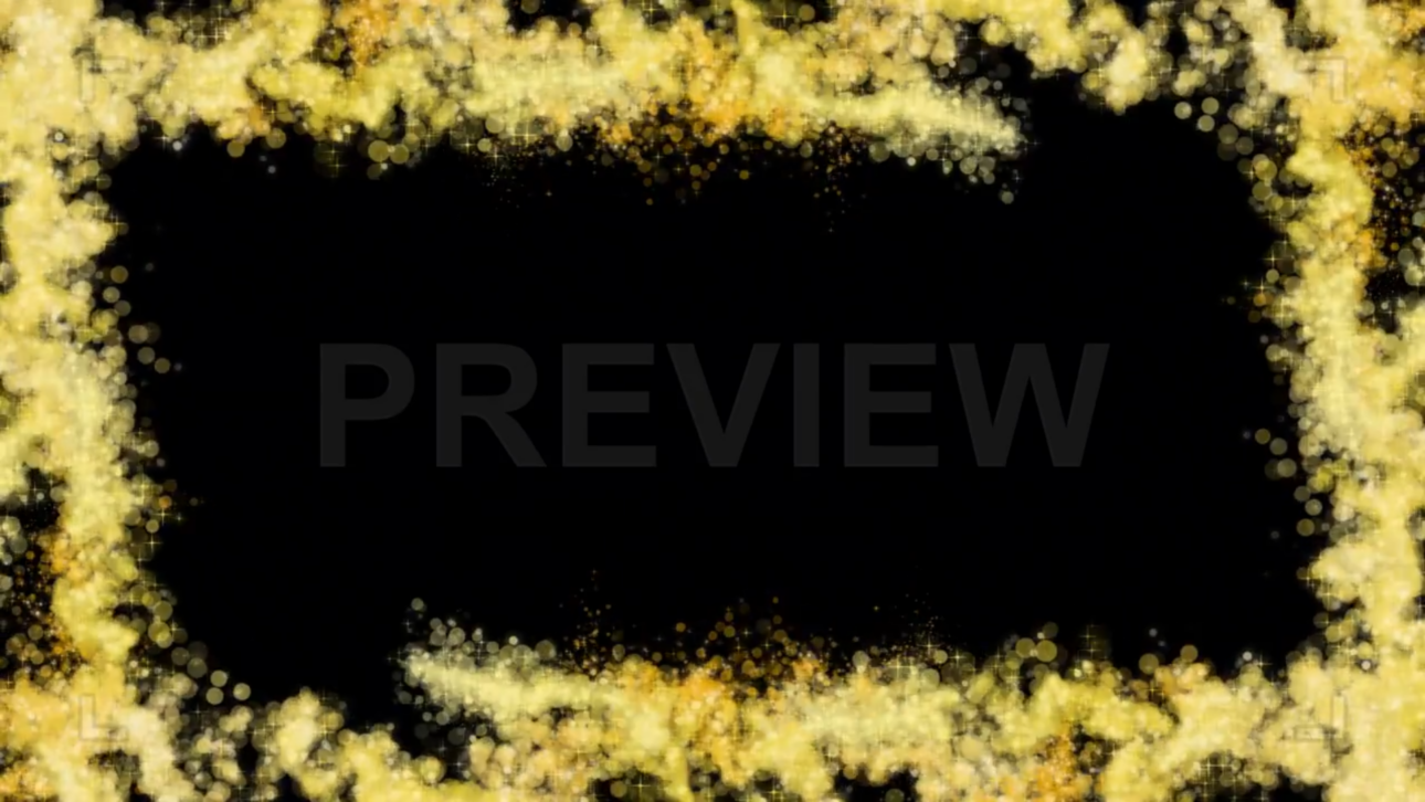 Golden Trails Frame On Alpha