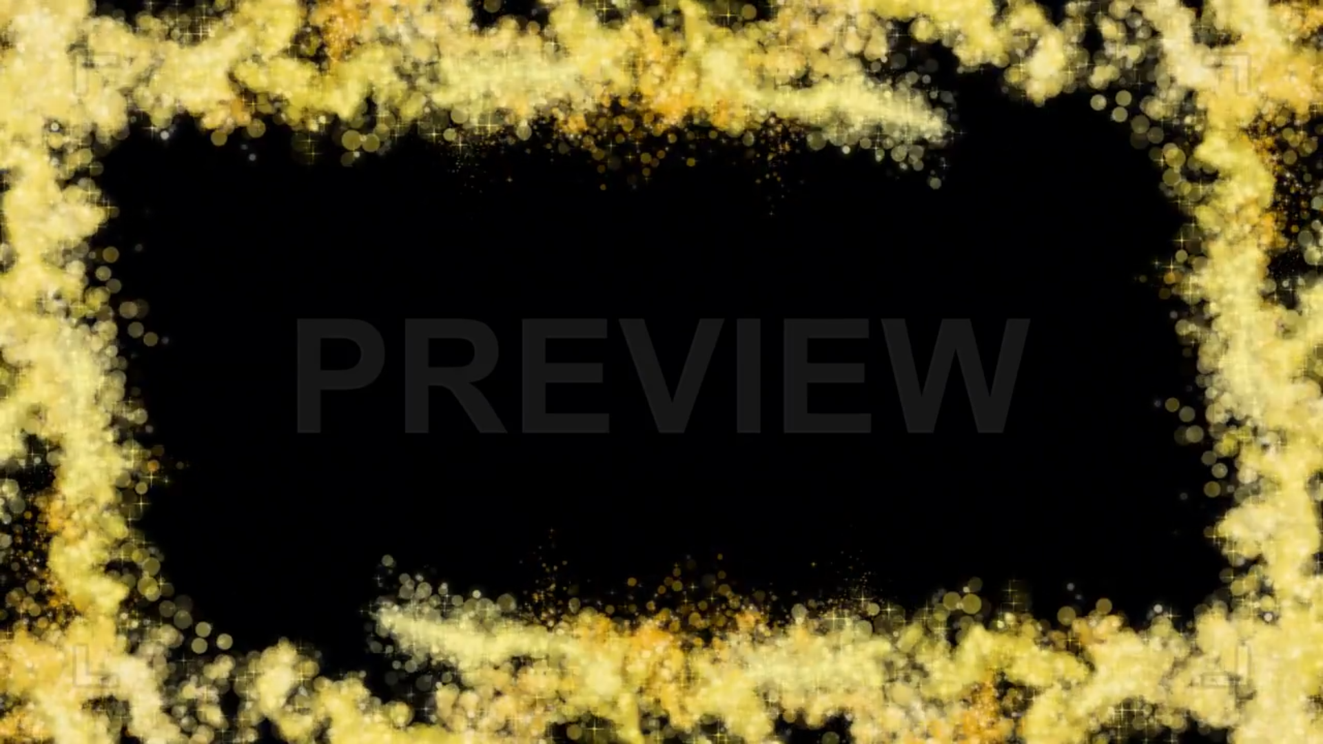 Golden Trails Frame On Alpha