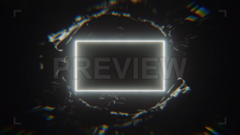 Mysterious Rectangle Frame In Dark Space