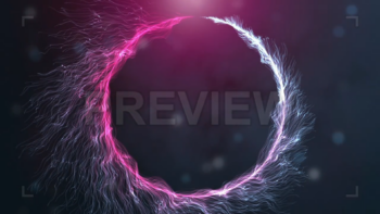 Colorful Particle Fibers Frame