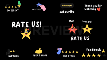 Pack Of Star Rating Icons