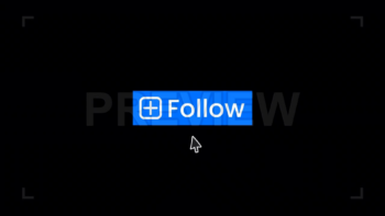 Follow Button Animation On Alpha