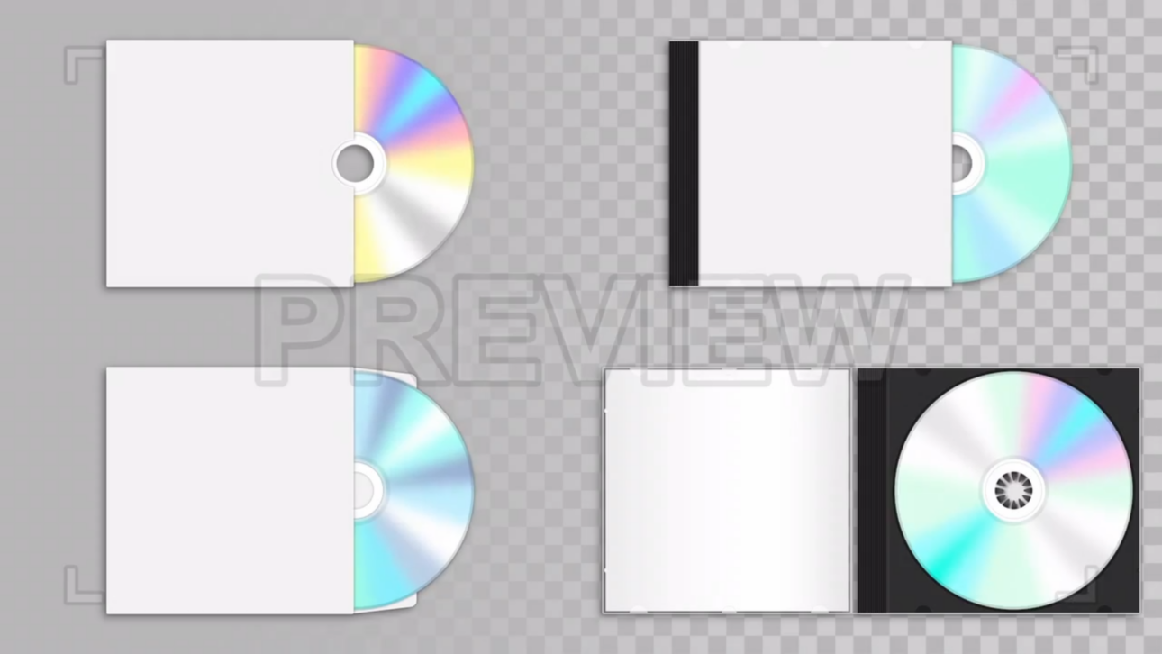 CD Cover Mockup Loops Pack