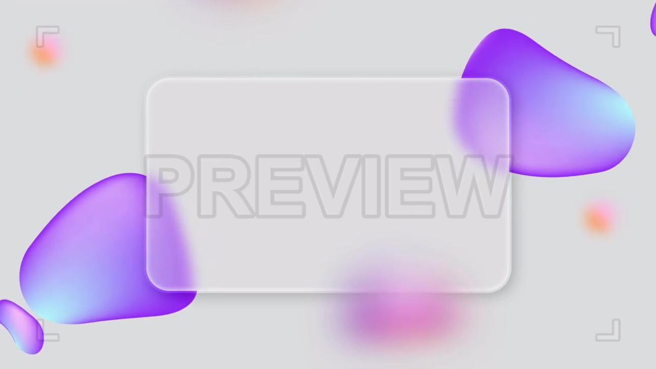 Transparent Banner Frame Loop