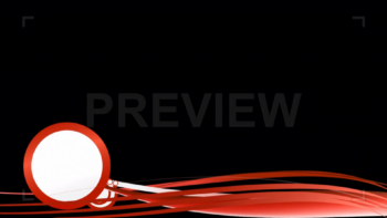 Red Circle And Lines On Alpha