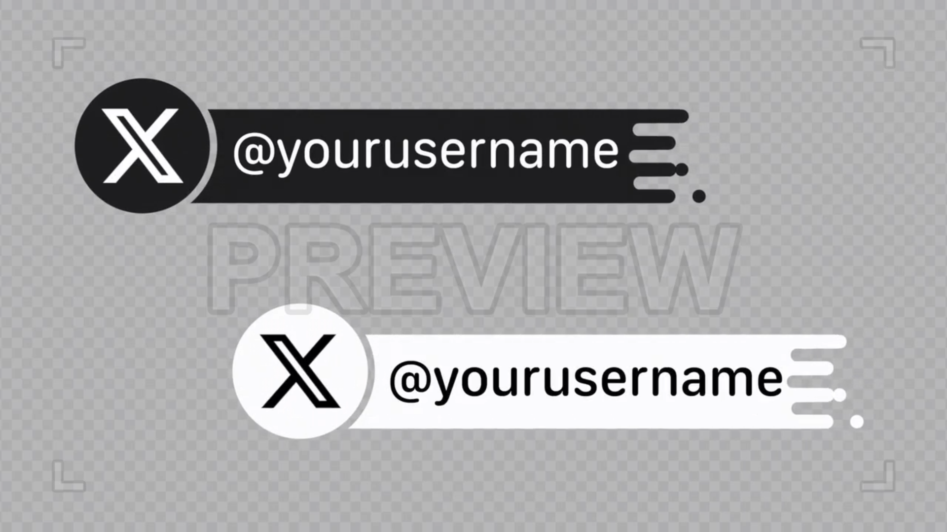 Pack Of Social Media Lower Thirds