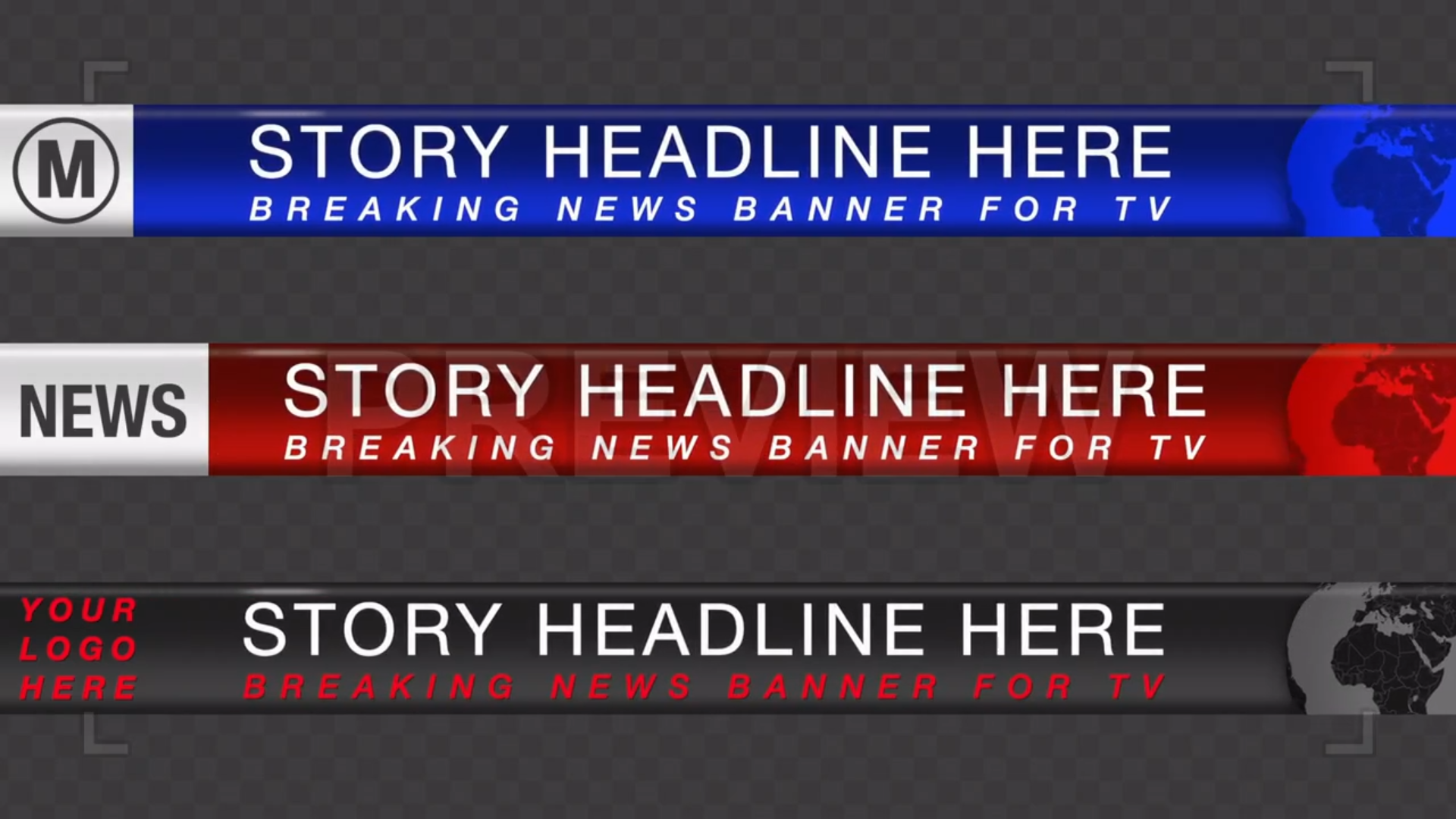 video-capture-2.28seg-4772 Pack Of Broadcast News Lower Thirds