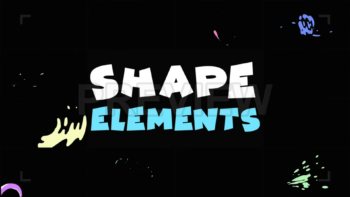 Animated Cartoon Shape Elements