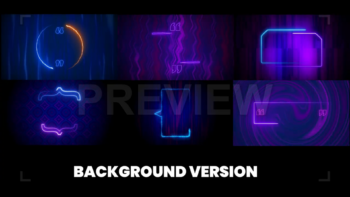 Neon Quote Frames Background Pack