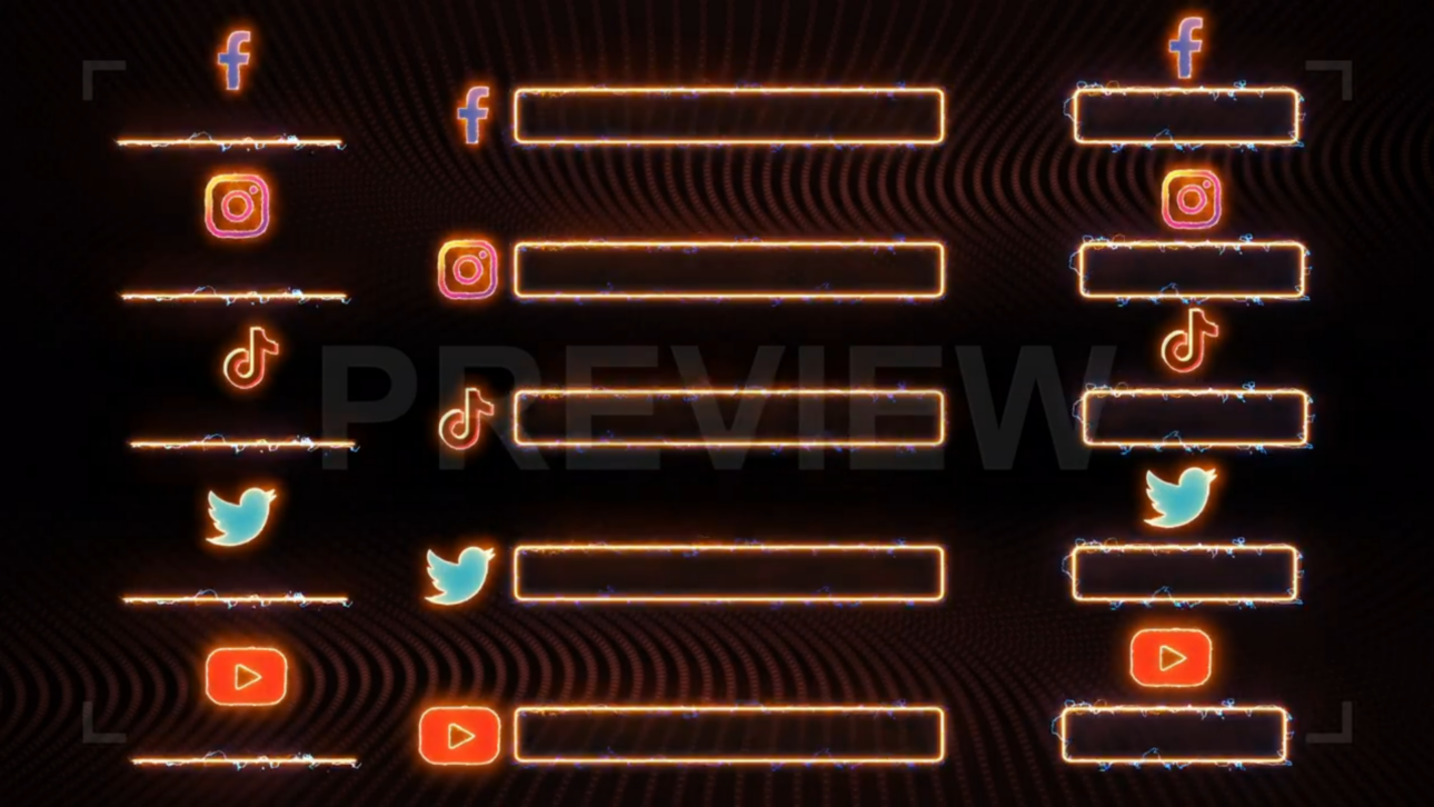 Social Media Energy Lower Thirds