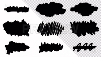 Pack Of Marker Backgrounds On Alpha