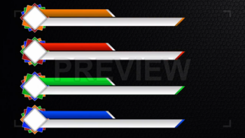 Pack Of Colored Squares Lower Thirds