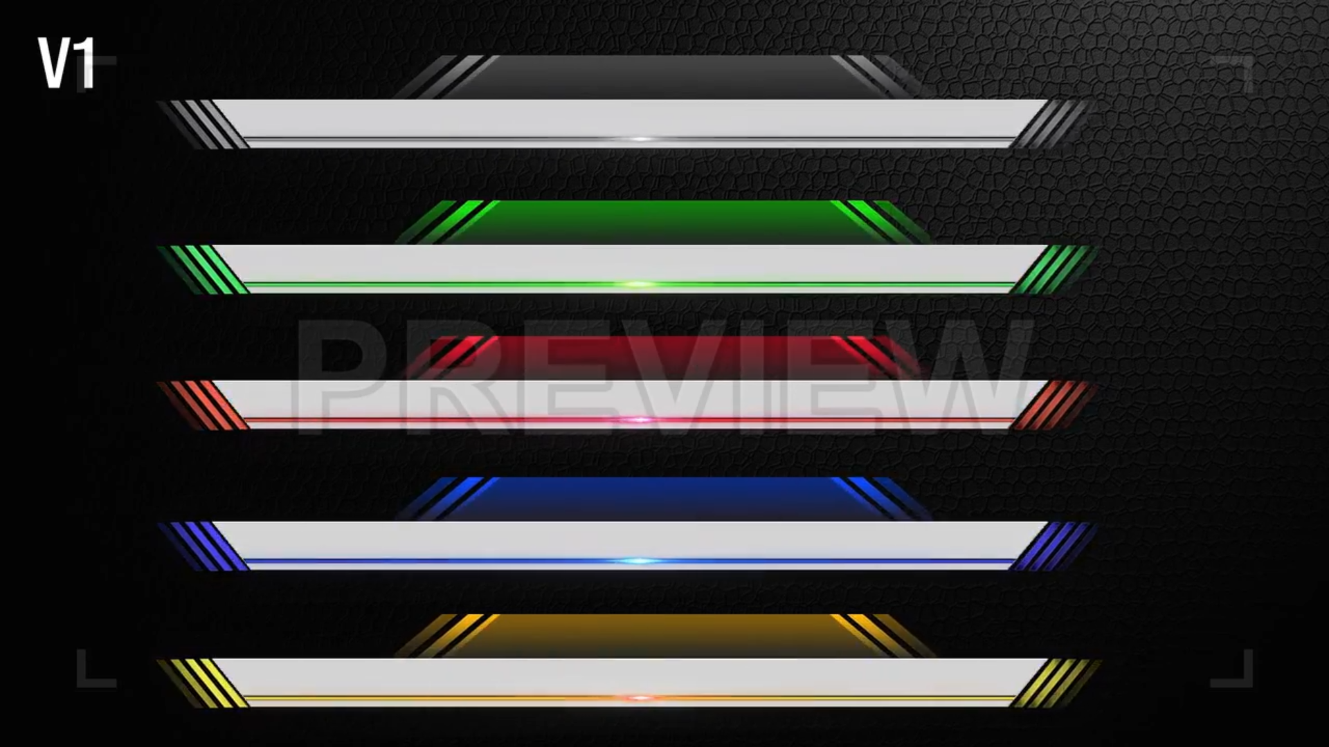 Colorful Lower Thirds Pack On Alpha Loop