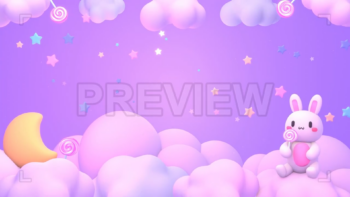 Bunny And Clouds Frame Loop