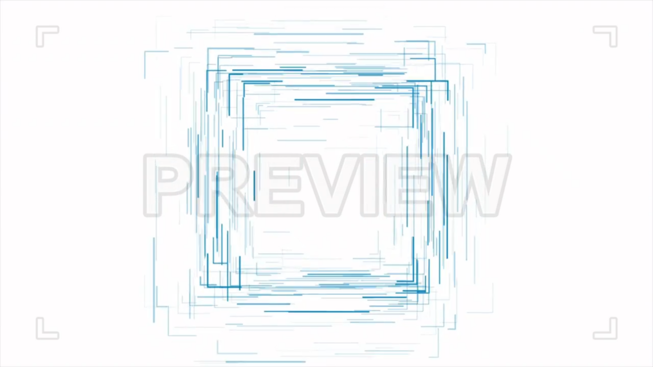 Square Linear Abstract Frame