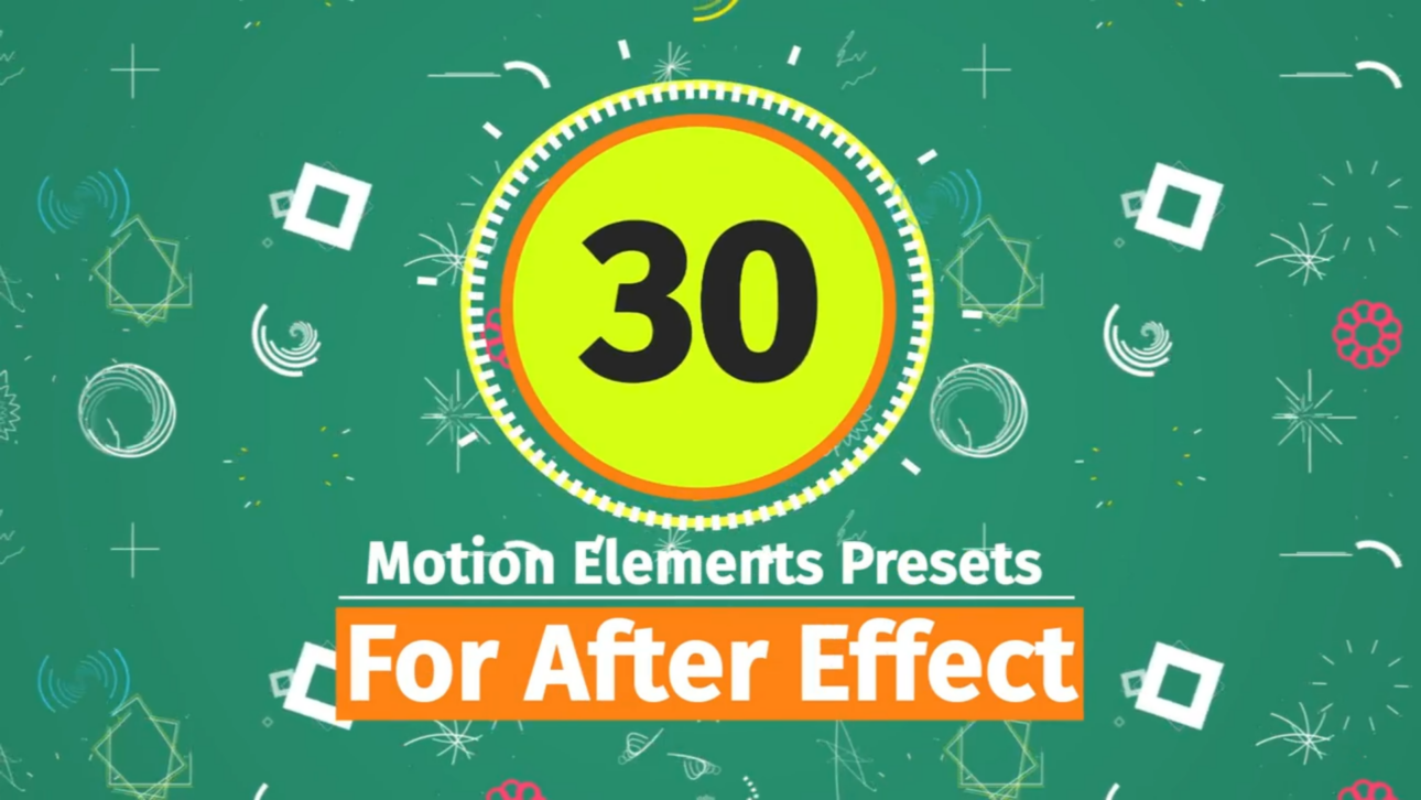 30 Motion Elements - Preset Pack
